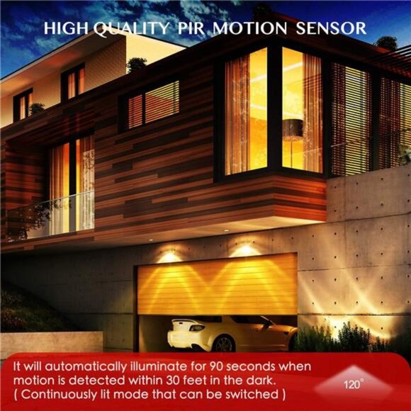 Motion Sensor Flood Light Bulbs, Dusk to Dawn LED Security Light E26 Base - Picture 2 of 7